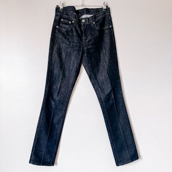Ralph Lauren Straight Leg Mid Rise Dark Wash Jean Size 27 - Picture 2 of 7